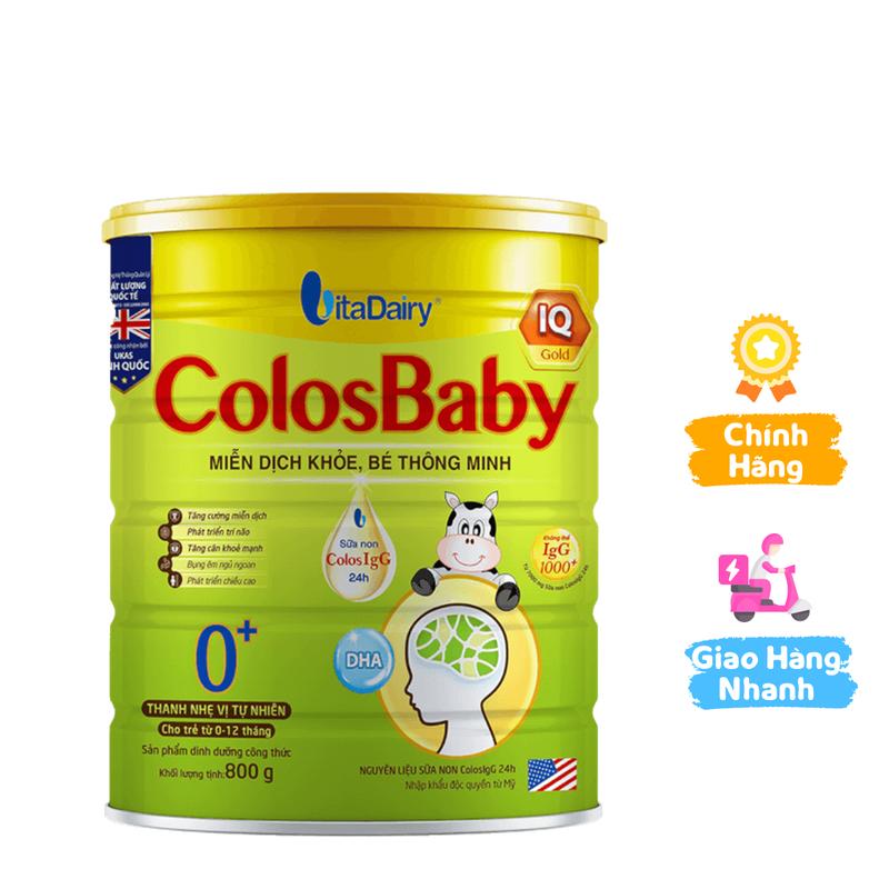 Sữa công thức Colosbaby IQ Gold 0+ 800g - S