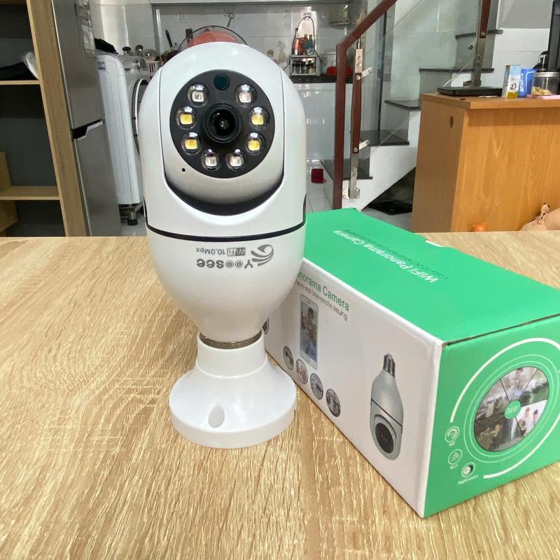 Camera Chui Bóng Đèn Yoosee 10Mpx, Ban Đêm Có Màu, Xoay 360 Độ, Cảnh Báo Chống Trôm, Đàm Thoại 2 Chiều, BH 12 Tháng, Camera Minh Tâm 2
