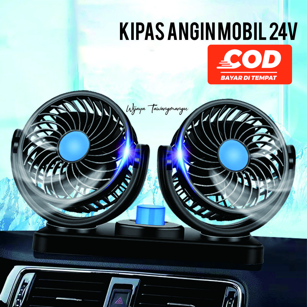 Kipas Angin Mobil 24 Volt Vanstar V-304 Kipas Mobil Pick Up Kipas Mobil