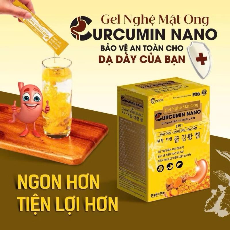 GEL NGHỆ NANO CURCUMIN HỖ TRỢ DẠ DÀY 1