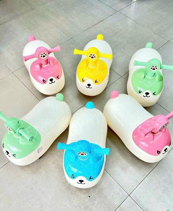 Xe hạt đậu phộng chòi chân các mẫu tổng hợp cho bé xe củ lạc cho bé trai gái 1 2 3 4 tuổi có đèn nhạc đồ chơi cho bé toy Voi Kem