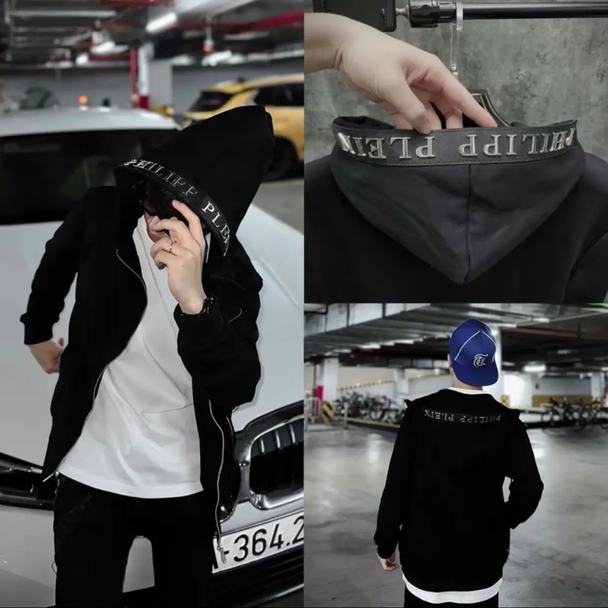 Áo Hoodie zip philip chất nỉ chân cua from đẹp(namveshop) Menswear