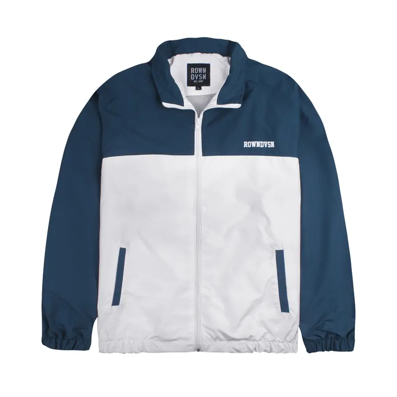 Rown Division Tracksuit Tracktop Jacket || Chicago Petrol White variasi 2