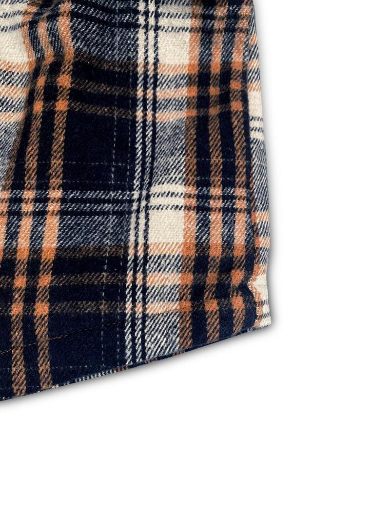 Product Introduction of Women's Plaid Print Button Front Hooded Jacket, Casual Long Sleeve Pocket Outerwear for Fall & Winter, Ladies Clothes for Daily Wear 10