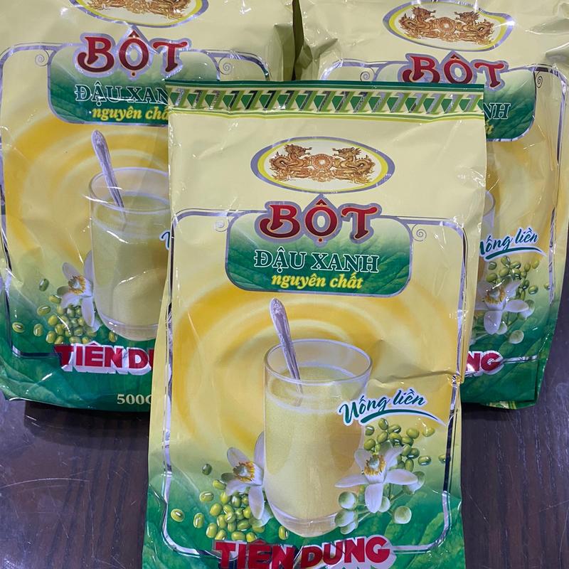 Bột đậu xanh Tiên Dung có đường-500g chinh hang cong ty-đặc sản Hải Dương