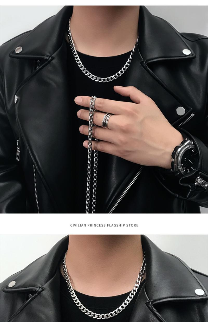 Product Introduction of Vòng Cổ Cuba Nam, Dây Chuyền NK Bằng Thép Không Gỉ, Vòng Cổ Thép Titan 304, Nữ, Phong Cách Hiphop, Hip Hop Châu Âu, Phụ Kiện Đồ Trang Trí Tự Làm 6