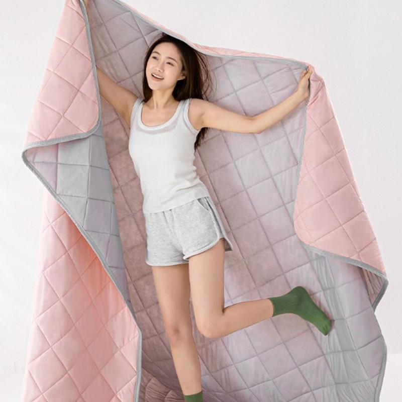 High Quality Double Sided Cooling Blanket Skin-Friendly Cold Effect Conditioning Quilt Lightweight Breathable Cooler Quilt Spring Summer 3