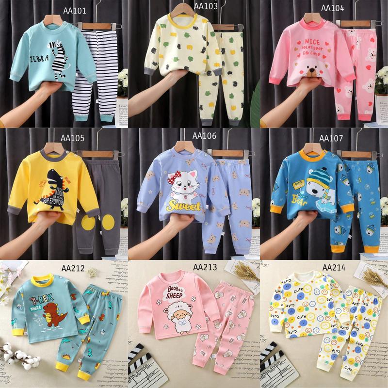 SETELAN PIYAMA ANAK IMPORT #AA100-107 0