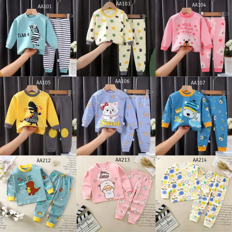 SETELAN PIYAMA ANAK IMPORT #AA100-107 0