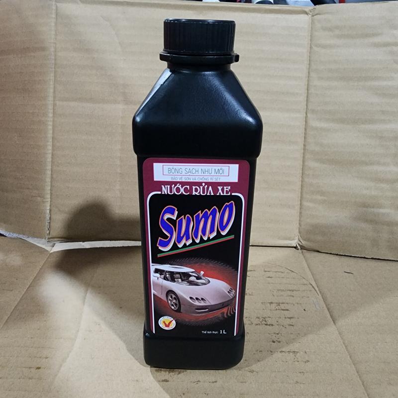  Nước rửa xe sumo 1 lít chai vuông sử dụng được 50 lần rửa 
