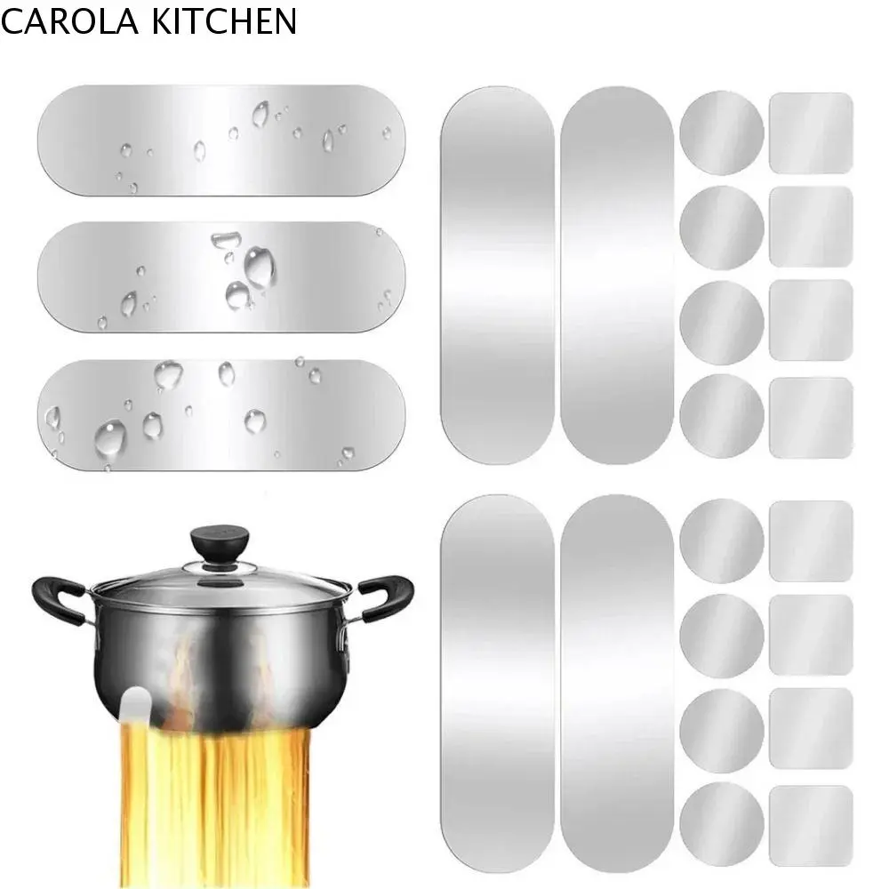 CAROLA KITCHEN 1 Sheet Pot Hole Repair Stickers High Temperature Resistant Aluminium Foil Repair Tapes Waterproof Self-adhesive Pot Patches Sticker Cuttable Repair Pot Patches Sticker for Pots
