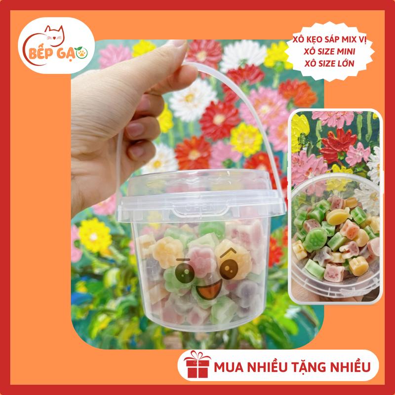 XÔ KẸO SÁP XINH XẮN mix vị đủ size - Thích hợp làm quà tặng bạn bè hoặc sinh nhật
