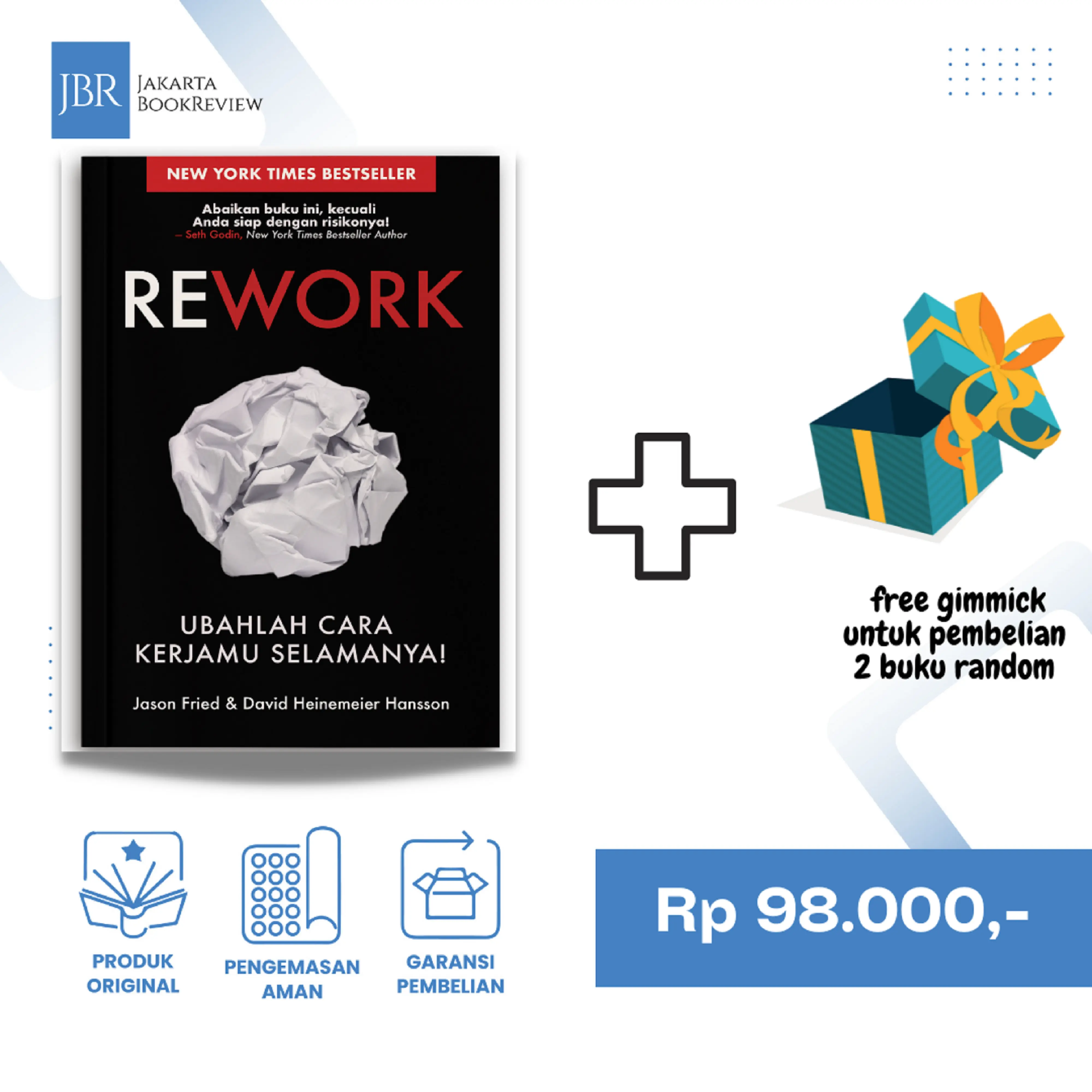 Buku Bisnis Rework - Soft Cover - 9786236083055