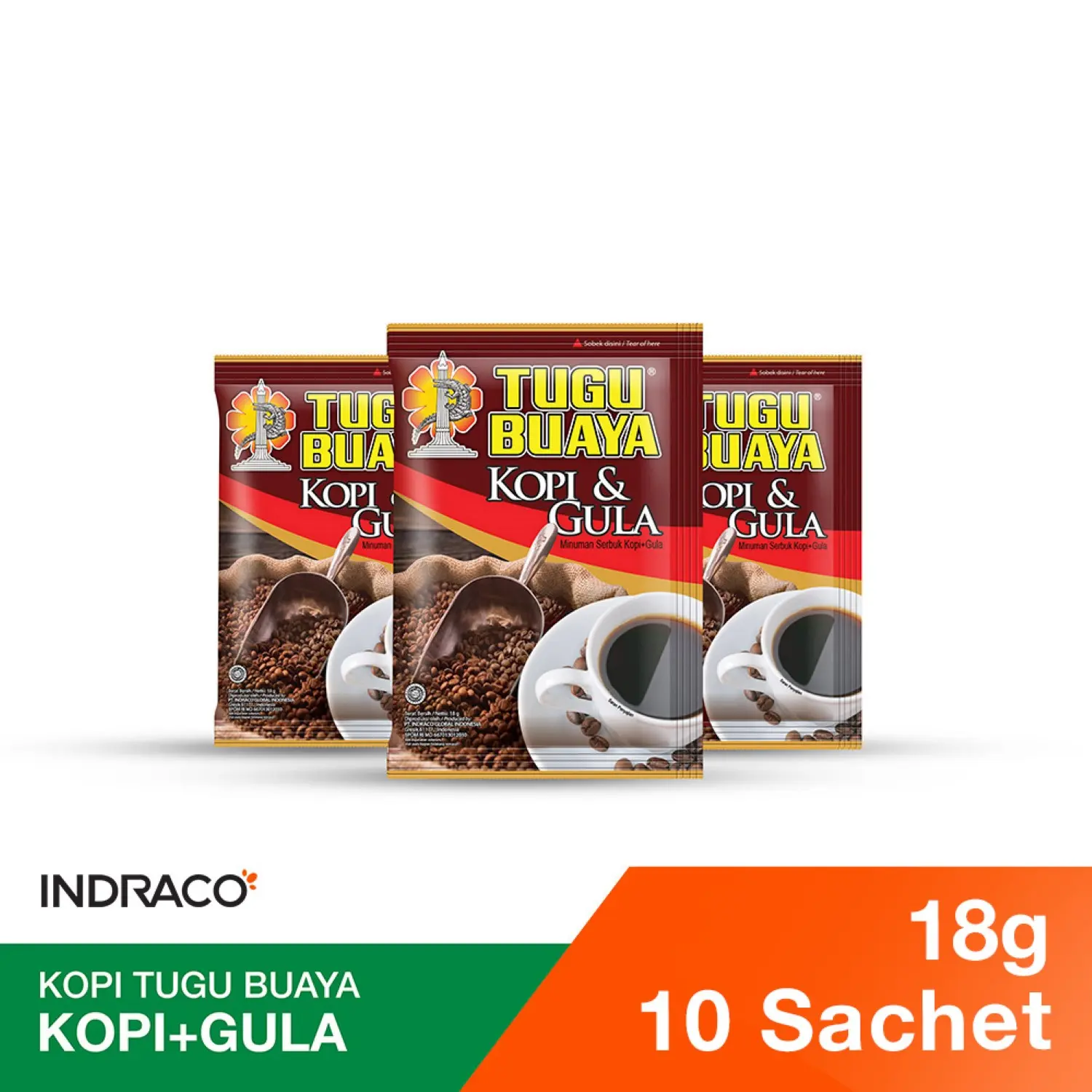 Tugu Buaya Kopi+Gula (10 sachets x 18g)