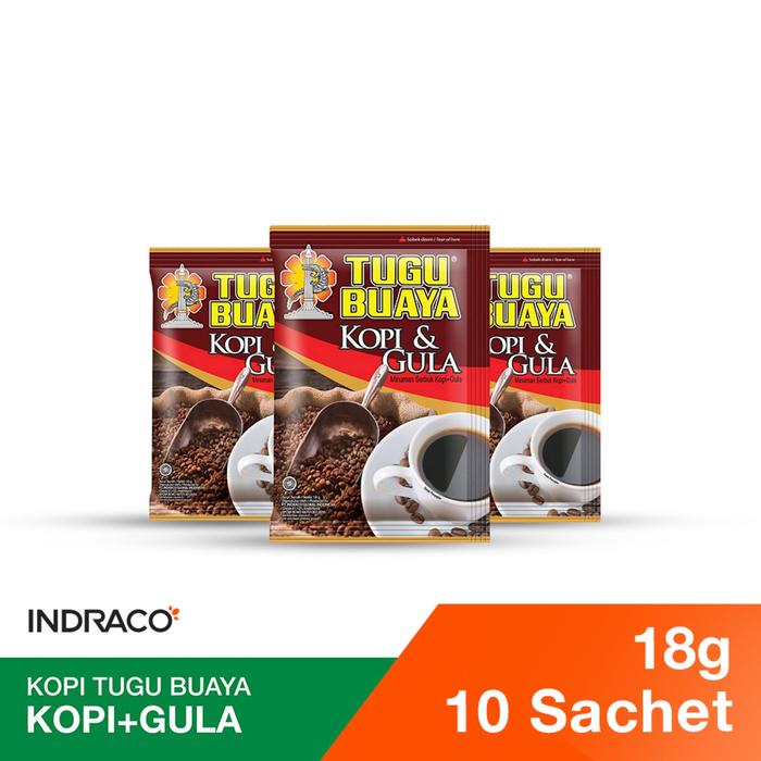 Gambar Tugu Buaya Kopi+Gula (10 sachets x 18g) dari INDRACO Store Kab. Gresik Tokopedia