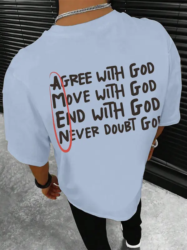 Men's Regular Fit Slogan Print Round Neck Sleep Tops, Casual Comfy Short Sleeve Tee for Daily Home Wear, Men Sleepwear for All Seasons 7