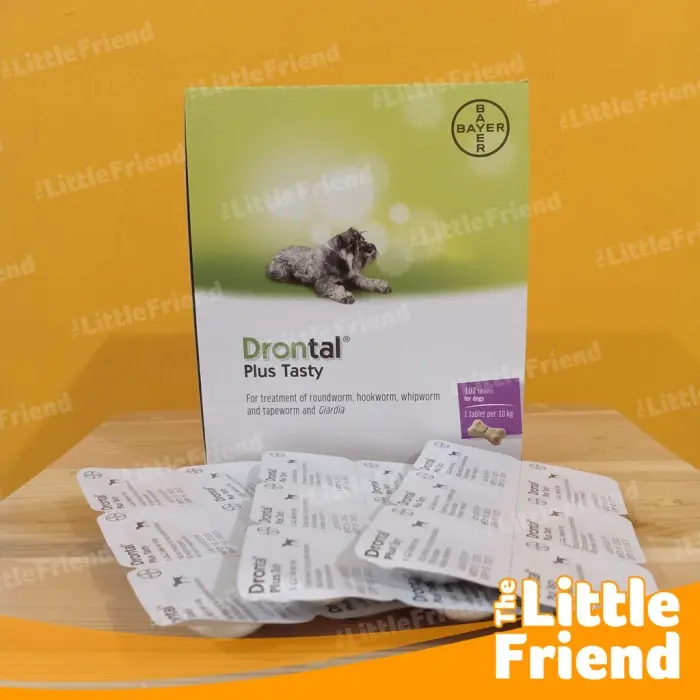 Obat Cacing Anjing DRONTAL PLUS TASTY ASLI 100% per TABLET Bone Shape 3