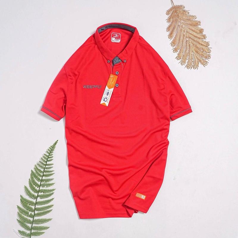 Áo thun Polo nam One chính hãng Keep Fly có cổ - Vải thun lạnh cao cấp -Nhiều màu sắc đen phối cổ boho aop olotron 5