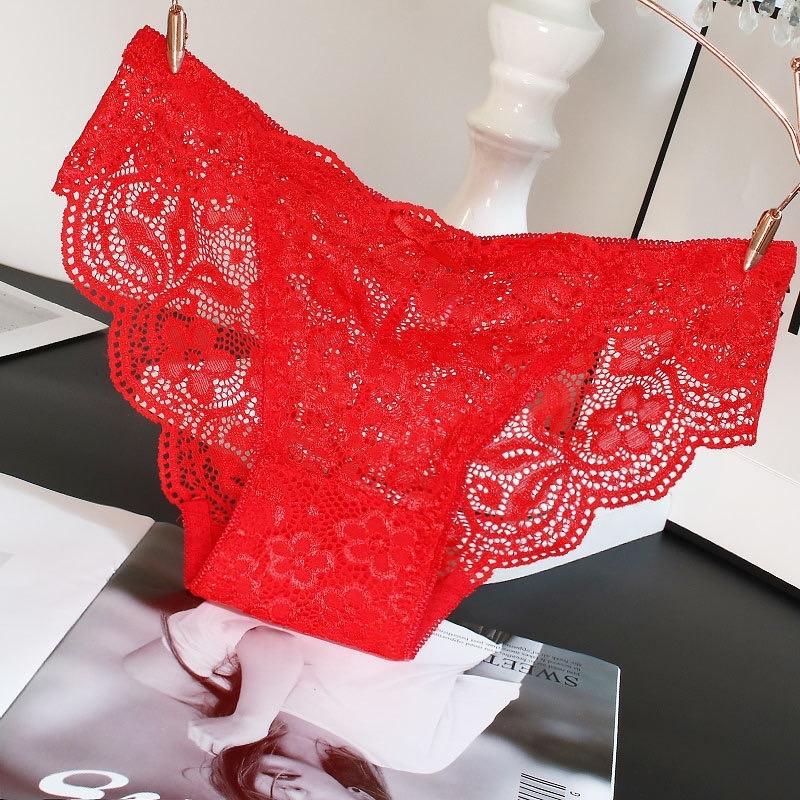 Luckymm Celana Dalam Wanita / Knicker Cancut Wanita Bahan Soft Lace Lembut 9936