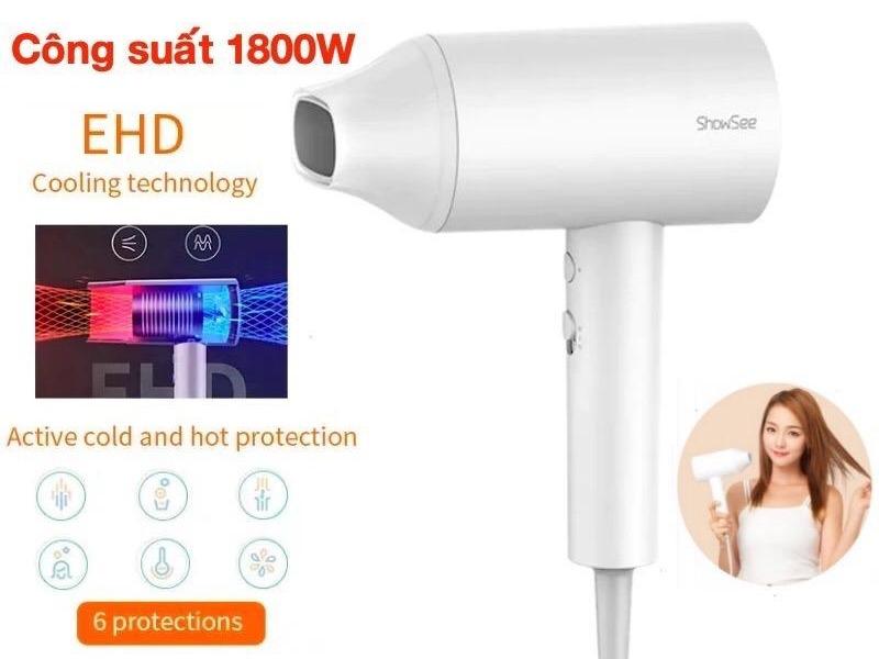 Máy sấy tóc bổ sung ion âm ShowSee A1 1800W cao cấp Chống Xù Rối Khô Tóc Nữ Women