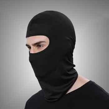  Khăn trùm đầu ninja đi phượt màu đen Fullface chống nắng chống bụi tiện dụng cho hoạt động ngoài trời Nam Che Mặt 