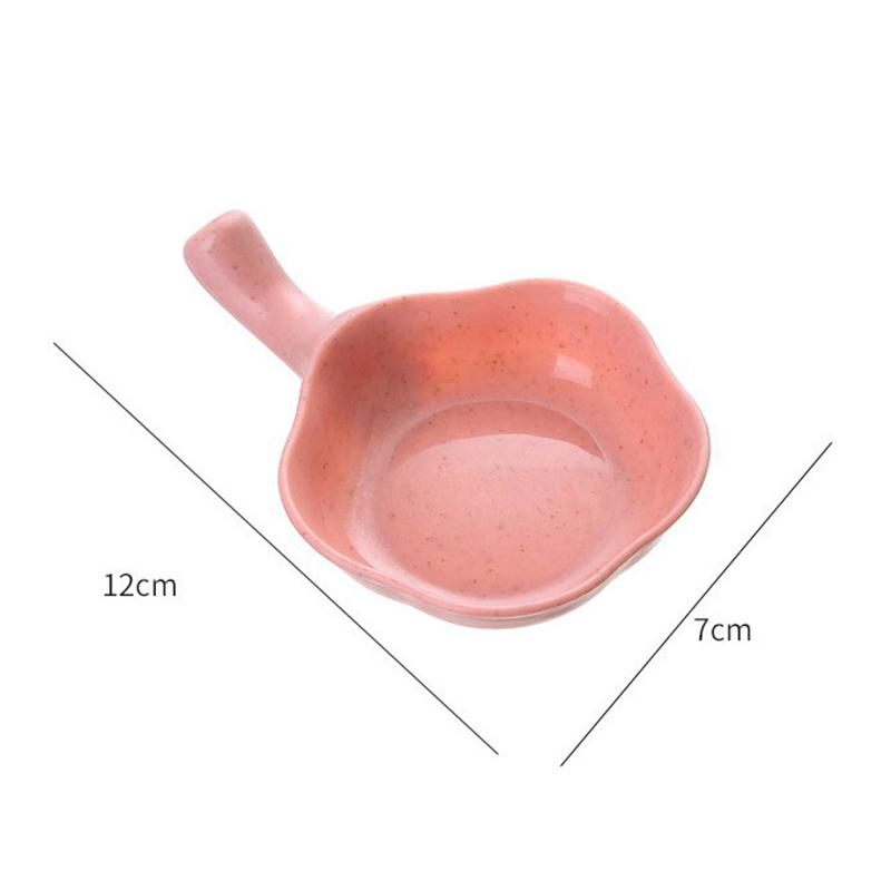 Product Introduction of Kitchen Food Sauce Dish Sauce Seasoned Mustard Wheat Grass Bowl Sauce Saucer Small Vinegar Taste Board Pink Set Cold Dishes 24
