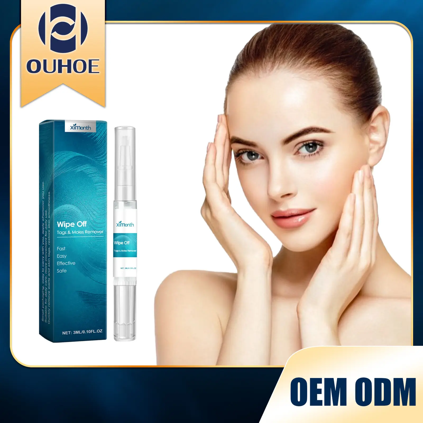 Ximonth Care Solution Pen Mild Ingredients Fade Skin Blemishes Moisturizing Soft Cleaning Care Pen