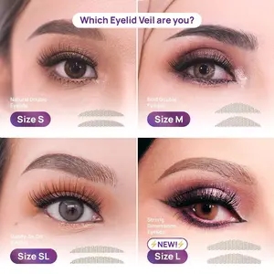 (ECER 1 LEMBAR) HAQUHARA Eyelid Veil Haquhara x Nanath Nadia Scot Skot Mata Jaring Eyetape Lace Invisible