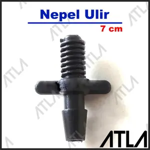 Konektor Nepel Ulir 7 cm Nipple Hidroponik Fertigasi Irigasi ICM001