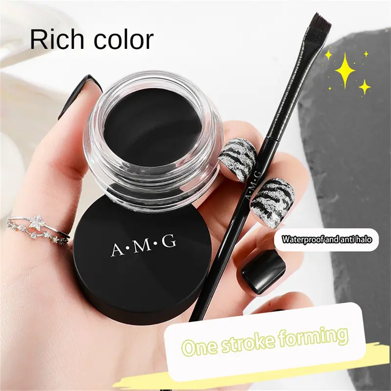 AMG - bút kẻ mắt lâu trôi, khô nhanh, không thấm nước, chống mồ hôi, không lem, lâu trôi, mịn màng và sắc tố tự nhiên 0