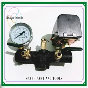 Pressure Switch Air Cock Set Kompresor Angin 1/2hp - 2hp