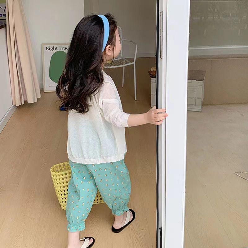 Áo Cardigan Dệt Kim, Màu Trơn Áo Khoác Chống Nắng, Quần Áo Trẻ Em Mùa Hè, Phong Cách Phương Tây Của Trẻ Sơ Sinh, Nhẹ, Thoáng Khí, Dễ Phối Đồ, Áo Sơ Mi Điều Hòa Không Khí, Hàng Đầu 4