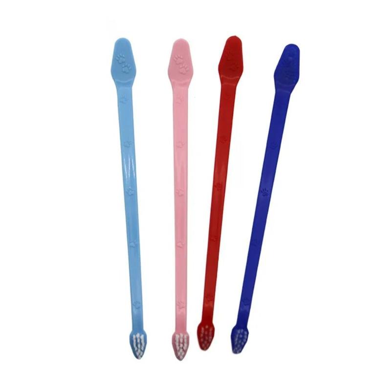 Product Introduction of thetoo Portable Double-headed Dog Toothbrush Nontoxic Soft Pet Cleaning Tool Multi-angle Tooth Finger Brush 17