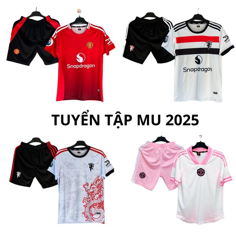 Bộ Quần Áo Thể Thao Thun Lạnh cho nam nữ Mu 2025 Top Sport