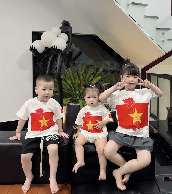 Áo thun  Việt Nam cờ đỏ sao vàng  ngực 8-85kg , áo phông gia đình , kid_genz 6