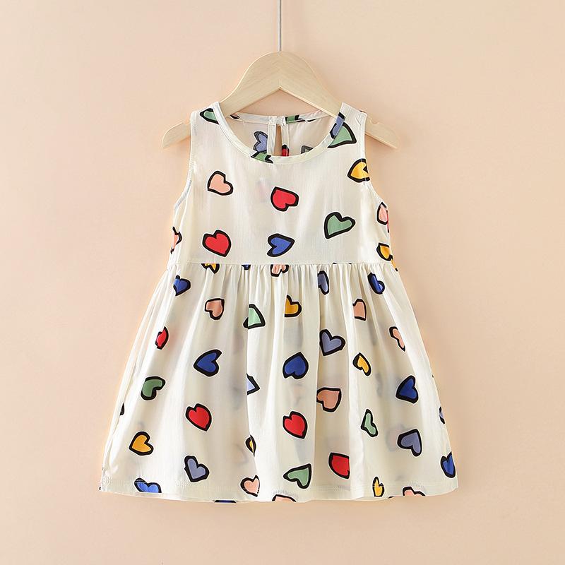 Product Introduction of Princess vest skirt girls dress foreign style summer dress little girl sleeveless skirt 7