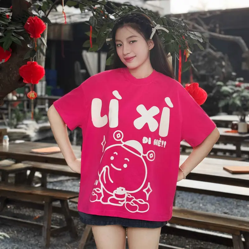 Áo thun GOD VIBE phong cách Unisex Nam Nữ form BOXY GTK160 Cotton Cổ Tròn Top 6