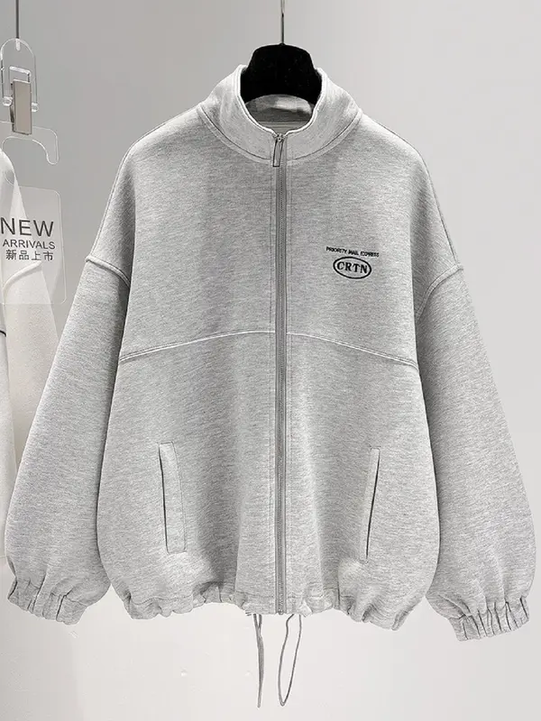 ÁO HOODIE ZIP HARVAR TAY BO CHUN CÁ TÍNH MS 03 Xám 0