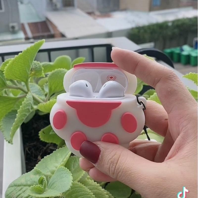 (Tặng kèm ốp )TAI NGHE BLUTOOT TAI NGHE KHÔNG DÂY-BAO HANH 12 THÁNG Nhét Tai Kem Nghe Nhạc Earphone tainghe bluetooth r06 hảiphòng iphone headphones 3
