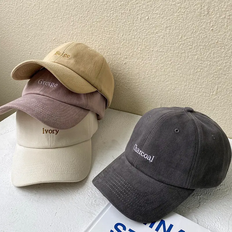 Topi Baseball warna solid surat ootd korean style wanita import premium Katun Outdoor anti uv topi jaring distro