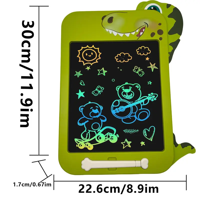 Dinosaur Design LCD Writing Tablet, 1 Count Colorful Screen Drawing Board, Educational Toy for Boys & Girls, Best Birthday Gift 1