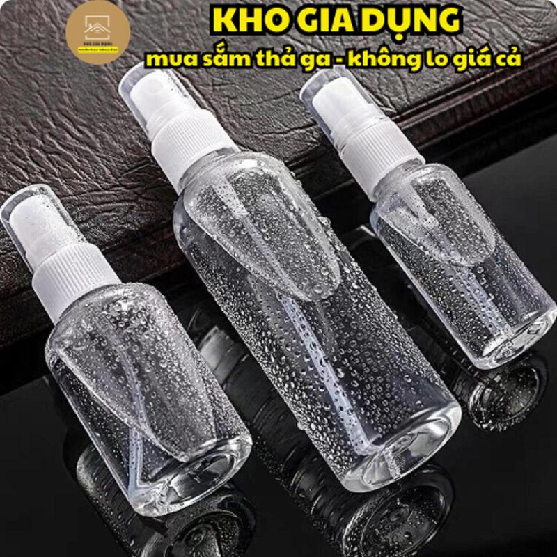 COMBO ƯU ĐÃI 10 Chai Xịt Phun Sương Lọ Chiết Mỹ Phẩm Tinh Dầu Dung Dịch Sát Khuẩn Trong Suốt 30ml 50ml 100ml 88069