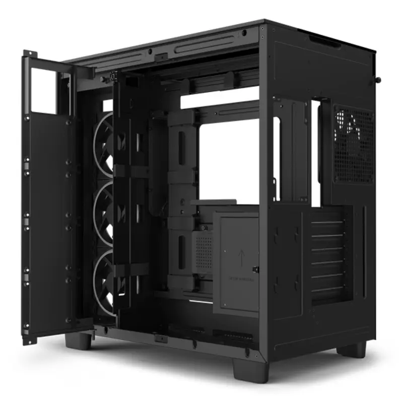 VỎ MÁY TÍNH NZXT H9 ELITE ALL BLACK/WHITE (ATX/ M-ATX/ ITX/ Thép/ Kính Cường Lực) 7