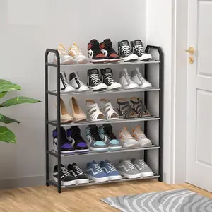 CLAIYDREAM Rak 4 & 5 Susun Tempat Penyimpanan Sepatu & Sandal Tahan Air