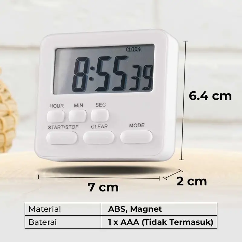 ZHOUZHI Timer Masak Dapur Digital LCD Display Alarm Kitchen Countdown - ZK-2206 7