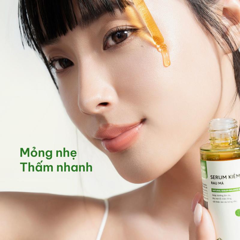 Product Introduction of Serum Kiềm Dầu Rau Má Dưỡng Âm Giúp Thu Mờ Lỗ Chân Lông Làm Đẹp Da Chăm Sóc Da Cỏ Mềm 30ml 6