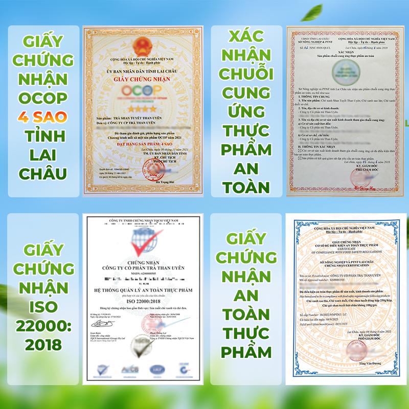 Product Introduction of TRÀ XUÂN Trà Shan Tuyết Than Uyên tiêu chuẩn Hữu Cơ - túi 200g chè san tuyết 12
