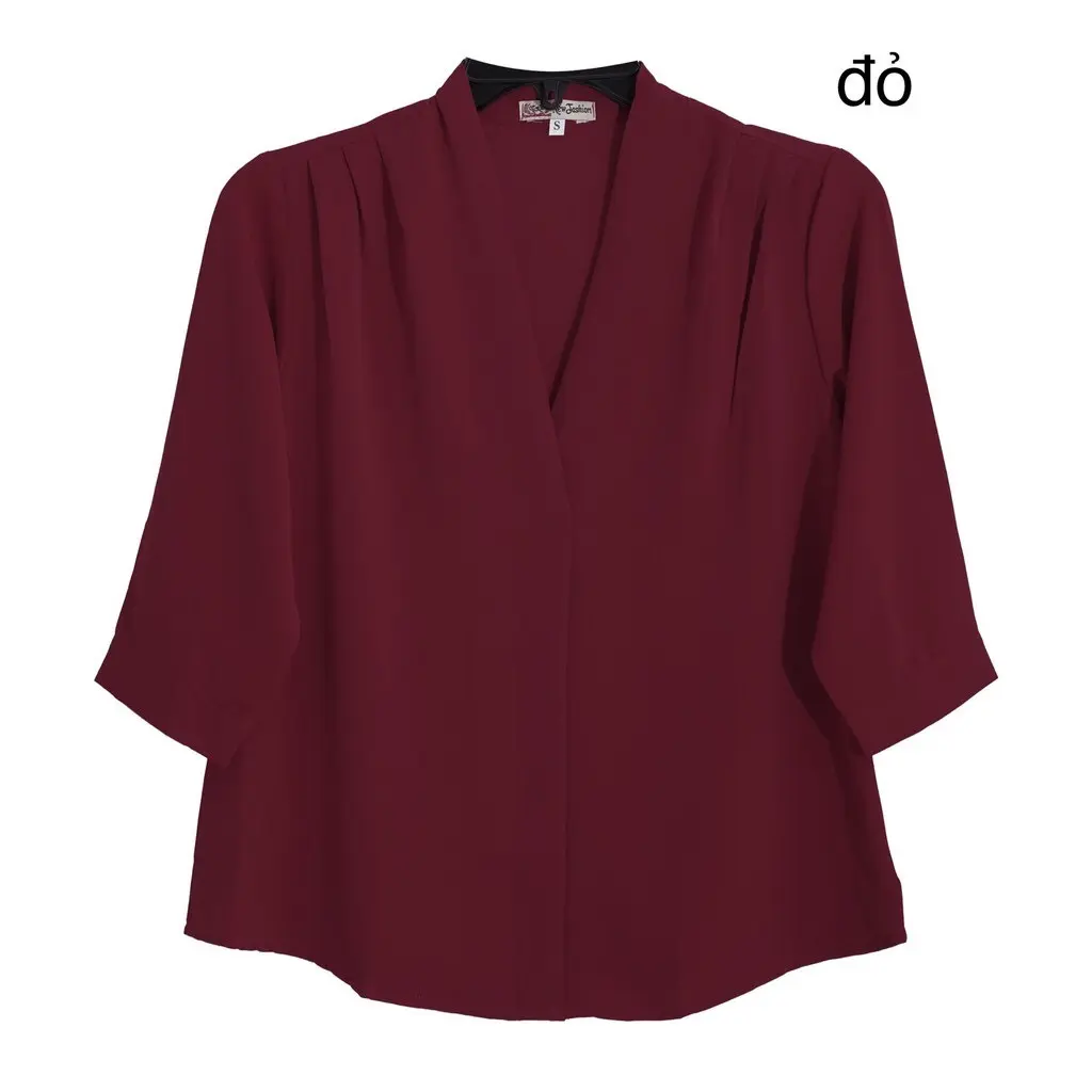 ÁO NỮ TRUNG NIÊN - CỔ BÀ LAI SANG TRỌNG - Vải lụa Ý cao cấp Top Sơ Mi