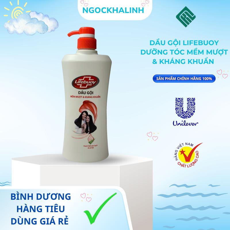 Dầu gội lifebuoy dưỡng tóc mềm mượt & kháng khuẩn 640G