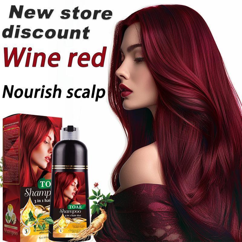 TOAE Hair Dye Shampoo 3 In 1 Herbal Hair Dye Color Shampoo Plant ...